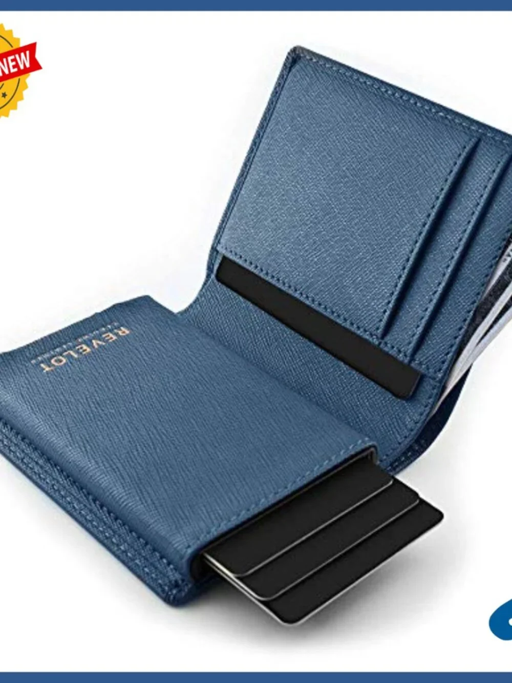 Genuine Leather Bifold Wallet with RFID Blocking, 18 Card Slots